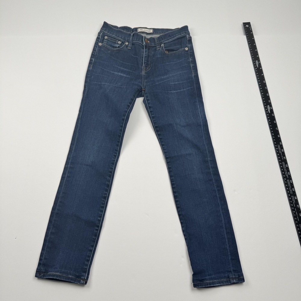 Madewell Jeans Womens 25 (27x25) Alley Straight Mid Rise Denim Stretch Classic